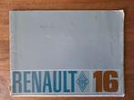 Renault 16 folder brochure, Ophalen of Verzenden, Gelezen, Renault
