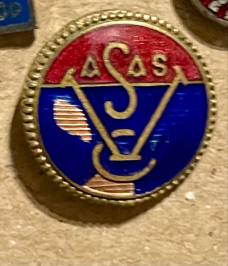 Vintage ASV SportClub Speldje, Verzamelen, Ophalen of Verzenden, Gebruikt, Overige onderwerpen, Speldje of Pin