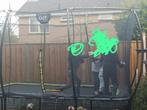 Exit Silhoutte trampoline 244 x 366 cm, Kinderen en Baby's, Speelgoed | Buiten | Trampolines, Ophalen, Gebruikt