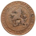 Wilhelmina - schaarse 1 cent 1907 fr+/zf- (6066, Ophalen of Verzenden, Koningin Wilhelmina, 1 cent, Losse munt