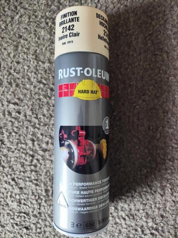Rust-Oleum HARD HAT 2142 deklaag 500 ml helder ivoor hooggla beschikbaar voor biedingen