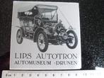 sticker lips autotron automuseum drunen auto museum logo, Verzamelen, Verzenden, Zo goed als nieuw, Bedrijf of Vereniging