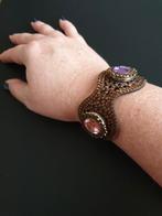 Armband. Verstelbaar. Bruin. Imitatieleer.
Strass. Nieuw., Ophalen of Verzenden, Nieuw, Bruin, Met strass