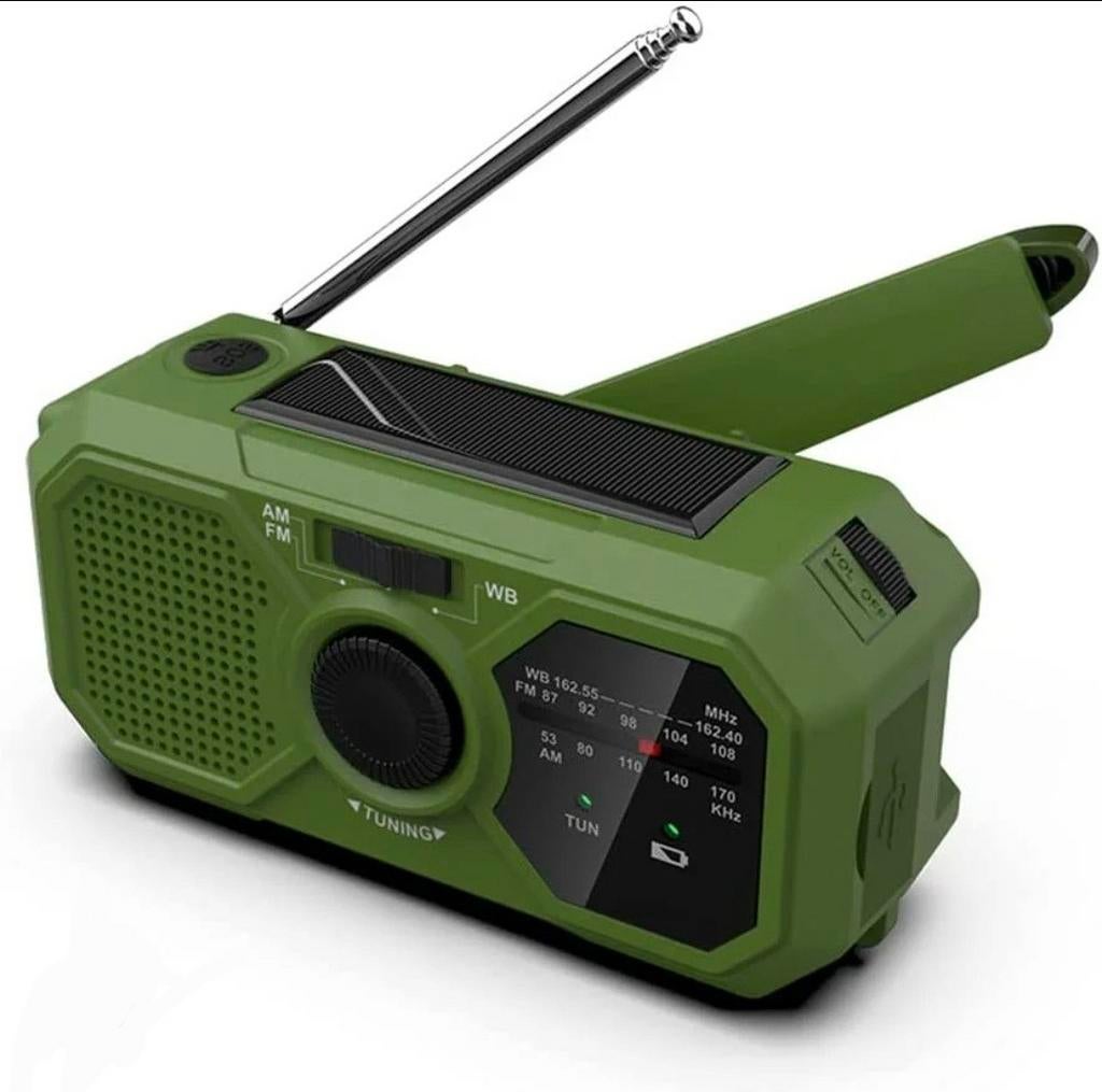 Noodradio met powerbank en zaklamp. NOG 2 STUKS!, Ophalen of Verzenden, Nieuw