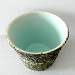 vintage Dutch Design BLOEMPOT berkenbast Mid Century mint, Rond, Ophalen of Verzenden, Zo goed als nieuw, Minder dan 25 cm