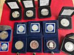BEATRIX 50 Gulden Prestige  complete  serie Proof 1982-1998, Setje, Koningin Beatrix, Zilver, Ophalen of Verzenden
