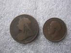 2 Antieke Munten - Queen Victoria 1899 - George V 1923, Postzegels en Munten, Munten | Europa | Niet-Euromunten, Verzenden, Overige landen