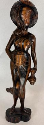Handgesneden houten beeld – Zuidoost-Azië – ca. 35 cm, Ophalen of Verzenden