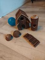 Hamster kooi decoratie en hamaterbal, Dieren en Toebehoren, Gebruikt, Overige typen, Minder dan 75 cm, Hamster