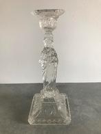 Val Saint Lambert kandelaar glas Jezus glazen kaarshouder, Antiek en Kunst, Antiek | Glas en Kristal, Ophalen of Verzenden