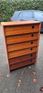 Prachtige vintage Deens design schoenen kleppen kast!, Huis en Inrichting, Kasten | Ladekasten, Ophalen, 5 laden of meer, Zo goed als nieuw