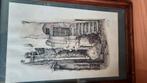 Anton pieck schilderij/ litho, Antiek en Kunst, Ophalen of Verzenden