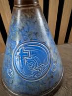 Vintage Keramieken Fles (karaf) met Stop gouds plateel, Verzenden