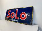Solo oud emaille reclamebord, Verzamelen, Merken en Reclamevoorwerpen, Reclamebord, Gebruikt, ., Ophalen of Verzenden