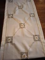 Ivoor Tafelloper Kerst Goud Bloemen 160x50cm, Diversen, Kerst, Ophalen of Verzenden, Zo goed als nieuw