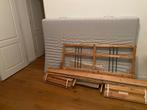Ikea bed massief hout met zgan matras 140x200, Huis en Inrichting, Slaapkamer | Bedden, Ophalen, Overige kleuren, Tweepersoons