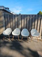 4 Kuipstoelen Karwei - Mooie set!, Huis en Inrichting, Hout, Wit, Ophalen of Verzenden, Zo goed als nieuw