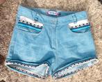 Damesshort korte denim met een etnisch patroon in blauw, XS, Kleding | Dames, Broeken en Pantalons, Kort, Blauw, Nenka, Ophalen of Verzenden
