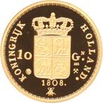 Nederland 10 gulden 1808 Napoleon replica 2,04 gram goud, Postzegels en Munten, Munten | Nederland, Vóór koninkrijk, Losse munt