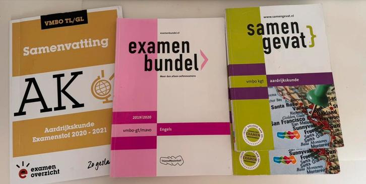 Examenbundels, samengevat, examenoverzicht - Vmbo tl/gl mavo, Boeken, Schoolboeken, Nieuw, Aardrijkskunde, VMBO, Ophalen of Verzenden