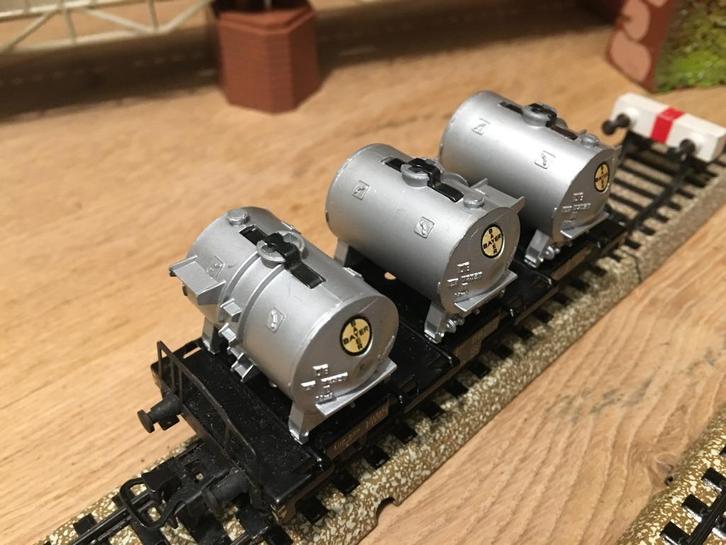 Marklin Bayer Container wagon, Hobby en Vrije tijd, Modeltreinen | H0, Zo goed als nieuw, Wagon, Wisselstroom, Märklin, Ophalen of Verzenden