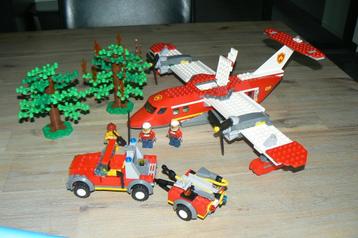Te koop: Lego CIty Brandweer blus vliegtuig 4209 met boekjes beschikbaar voor biedingen