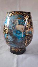 Zeer mooie Indische vaas 24cm, Huis en Inrichting, Woonaccessoires | Vazen, Overige kleuren, Ophalen of Verzenden, Minder dan 50 cm