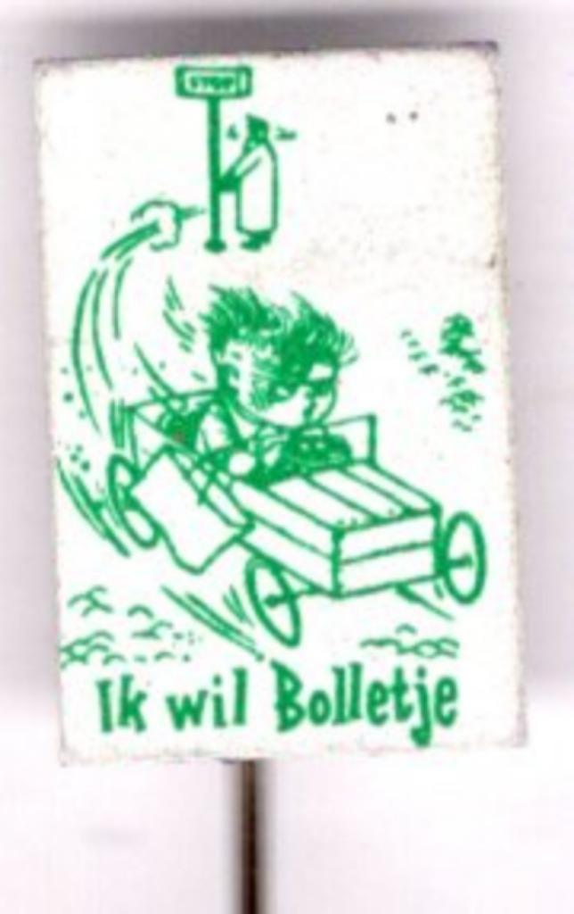 Ik wil Bolletje zeepkisten race blik speldje ( T_100 ), Verzamelen, Speldjes, Pins en Buttons, Zo goed als nieuw, Speldje of Pin
