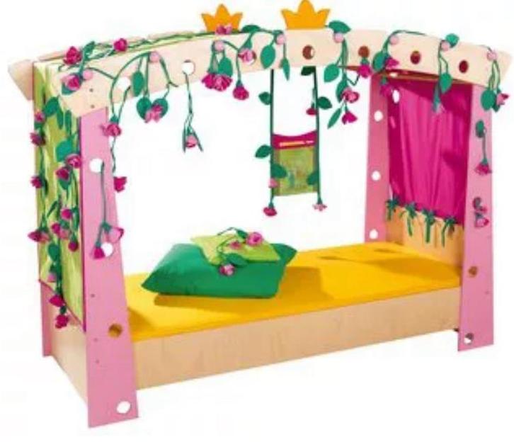 Haba prinsessenbed luxe kinderbed meisjesbed, Huis en Inrichting, Slaapkamer | Bedden, Gebruikt, Eenpersoons, 90 cm, 200 cm, Hout
