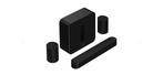 Sonos Beam Gen 2 + Sub 4 + 2 x Era 100 - Zwart, Nieuw, Ophalen of Verzenden, Complete surroundset, Sonos