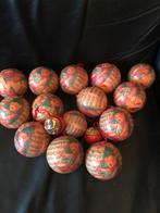Papier-maché Kerstballen - Teddybeer Motief (14 stuks), Huis en Inrichting, Woonaccessoires | Overige, Ophalen of Verzenden, Gebruikt