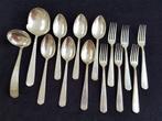 George Nilsson bestek, .90 verzilverd, lepels, vorken etc, Antiek en Kunst, Antiek | Bestek, Ophalen of Verzenden