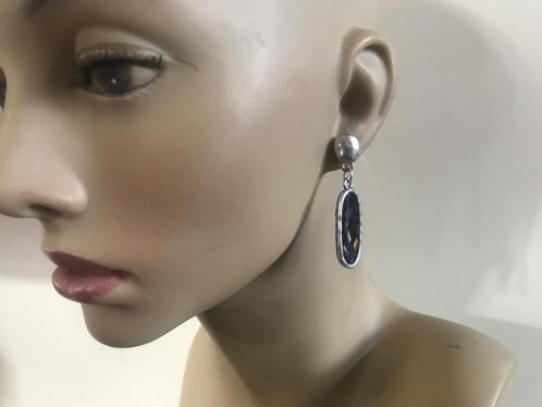 Zamak oorbellen (90) Zwart/Grijs, Sieraden, Tassen en Uiterlijk, Oorbellen, Nieuw, Knopjes of Stekers, Overige materialen, Zilver