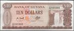Guyana bankbiljet 10 Dollars 1992 met signature 9 UNC, Postzegels en Munten, Bankbiljetten | Amerika, Ophalen of Verzenden, Zuid-Amerika