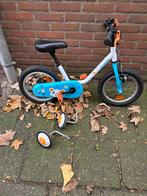Kinderfiets Btwin met zijwieltjes, Fietsen en Brommers, Fietsen | Jongens, Ophalen of Verzenden, Gebruikt, 14 inch of minder, Handrem