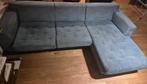 Comfortabele L-vormige Hoekbank - Grijsblauw - Afhalen, Ophalen, Gebruikt, Stof