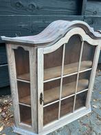 Antique hang vitrine/kast, Ophalen, Zo goed als nieuw, 25 tot 50 cm
