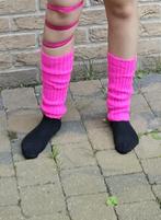fel roze beenwarmers, Maat 38/40 (M), Carnaval, Nieuw, Ophalen of Verzenden