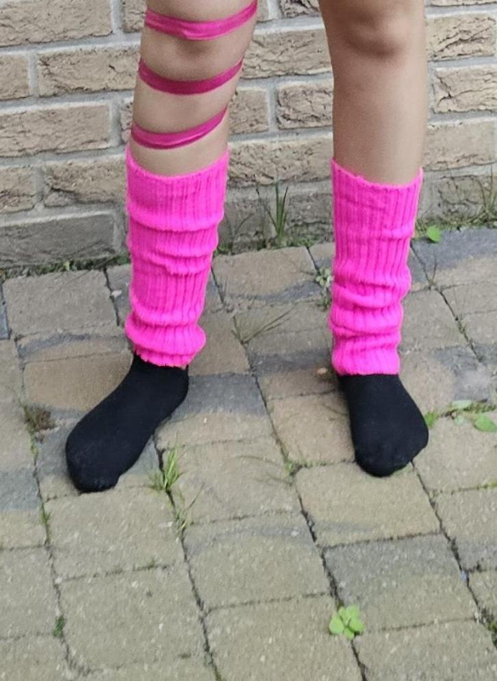 fel roze beenwarmers, Kleding | Dames, Carnavalskleding en Feestkleding, Nieuw, Accessoires, Carnaval, Maat 38/40 (M), Ophalen of Verzenden