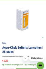 Accu chek  , lancetten 25 stuks per 5 doosjes, Verzenden, Nieuw