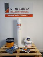 Complete set renovatievlies RUIT met Herfst en Helder latex, Ophalen, 75 m² of meer, Wit, Ruit
