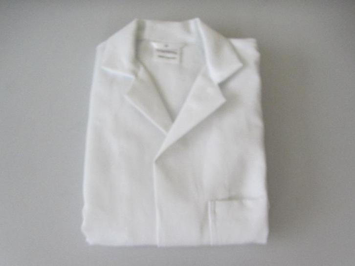 Stofjassen WIT drukknoopsluiting MAAT 46 - 48 - 50 OP = OP!!, Tuin en Terras, Werkkleding, Nieuw, Heren, Jas, Ophalen of Verzenden