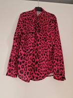 Leuke roze blouse met panterprint, Maat 38/40 (M), Ophalen of Verzenden, Roze, Zo goed als nieuw
