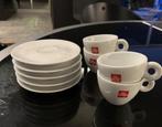 4 Illy koffiekoppen, Ophalen of Verzenden, Zo goed als nieuw, Porselein, Kop en/of schotel