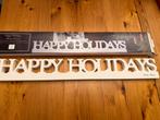 Bord happy holidays Riviera Maison, Ophalen of Verzenden, Zo goed als nieuw