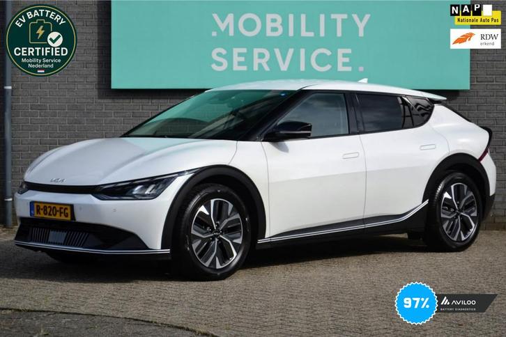 Kia EV6 Air 58 kWh SOH97% ACC LED CarPlay File ass, Auto's, Kia, Bedrijf, Te koop, EV6, ABS, Achteruitrijcamera, Airbags, Airconditioning
