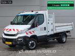 Iveco Daily 35C16 Open Laadbak met Kraan Dubbellucht 3,5t Tr, Auto's, Bestelauto's, Stof, Gebruikt, Euro 6, Iveco