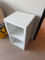 Witte Kallax kast met 2 vakken, Ophalen, Met plank(en), Nieuw, Minder dan 25 cm