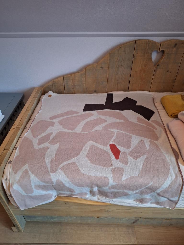 Petite Amelie wiegdeken biologisch katoen - zgan, Ophalen of Verzenden, Zo goed als nieuw, 85 tot 100 cm, Deken