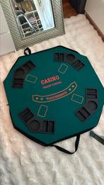 Semi- professionele pokerset in luxe koffer met oplegtafel, Een of twee spelers, Ophalen of Verzenden, Gebruikt